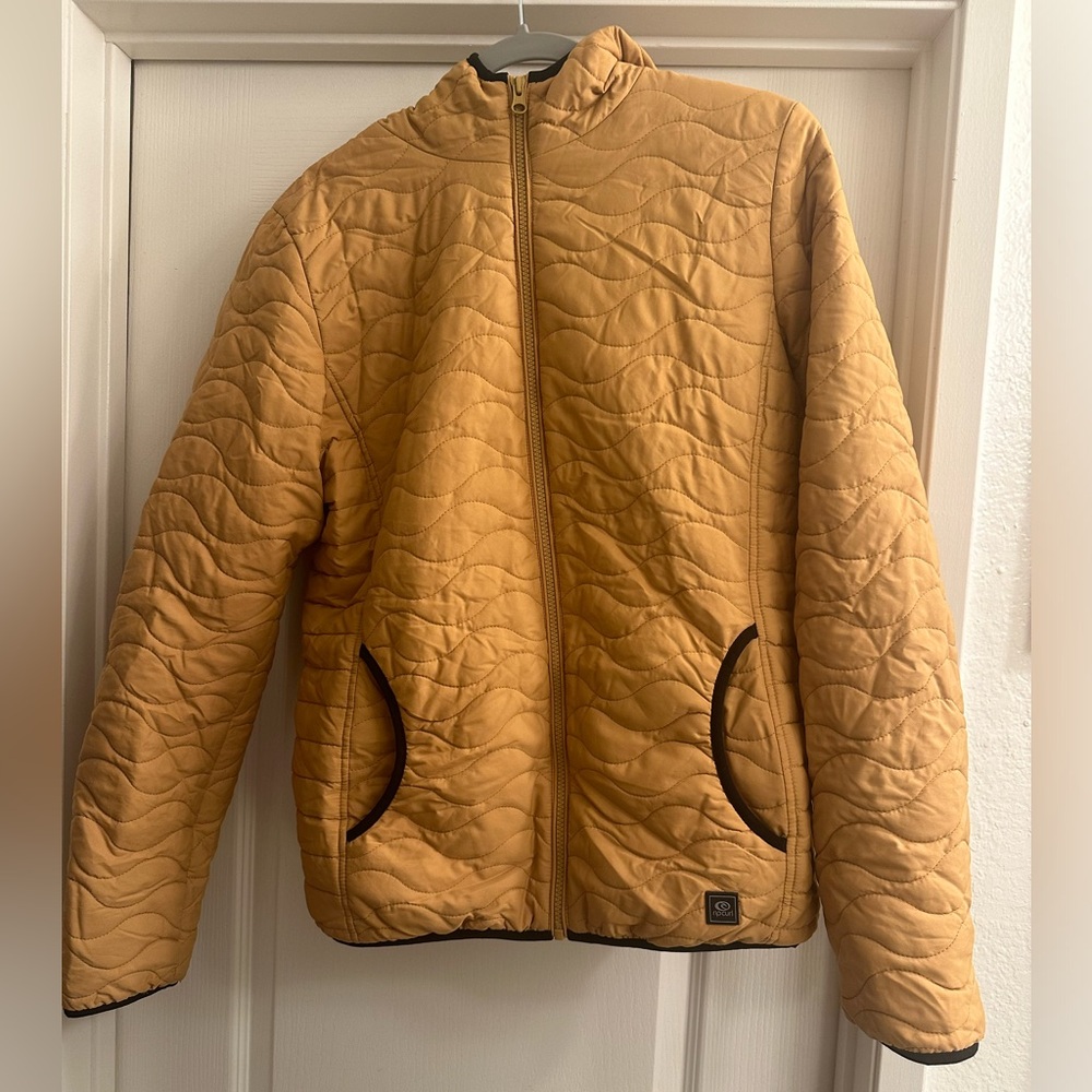 Women’s Quilted Mustard Rip curl Jacket